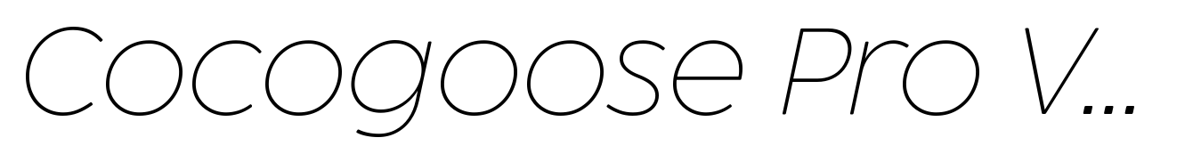 Cocogoose Pro Variable Italic